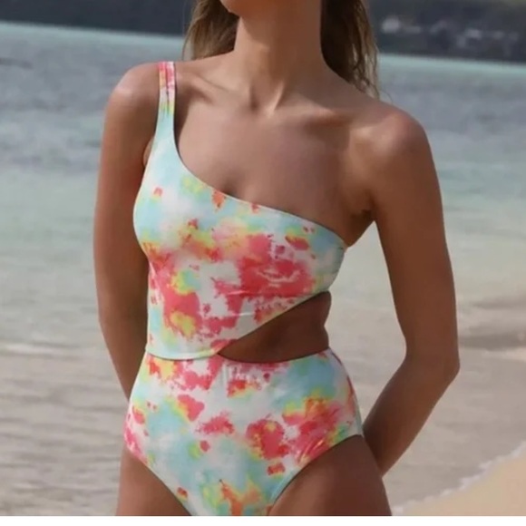 Free people x Hannah Rosen Asymmetrical One-Piece - Picture 3 of 9